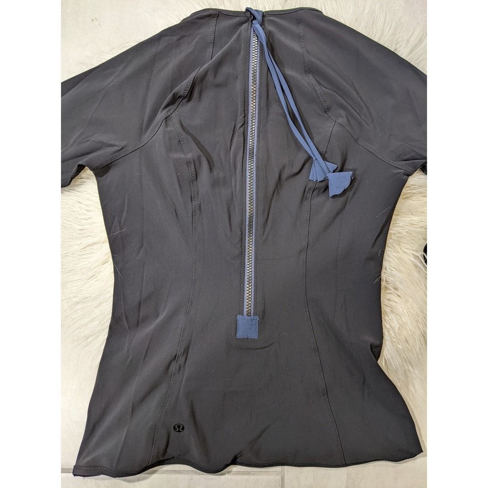 Lululemon Zip Back long sleeve Reebok lined Shorts black Set Athletic LN - Picture 9 of 14